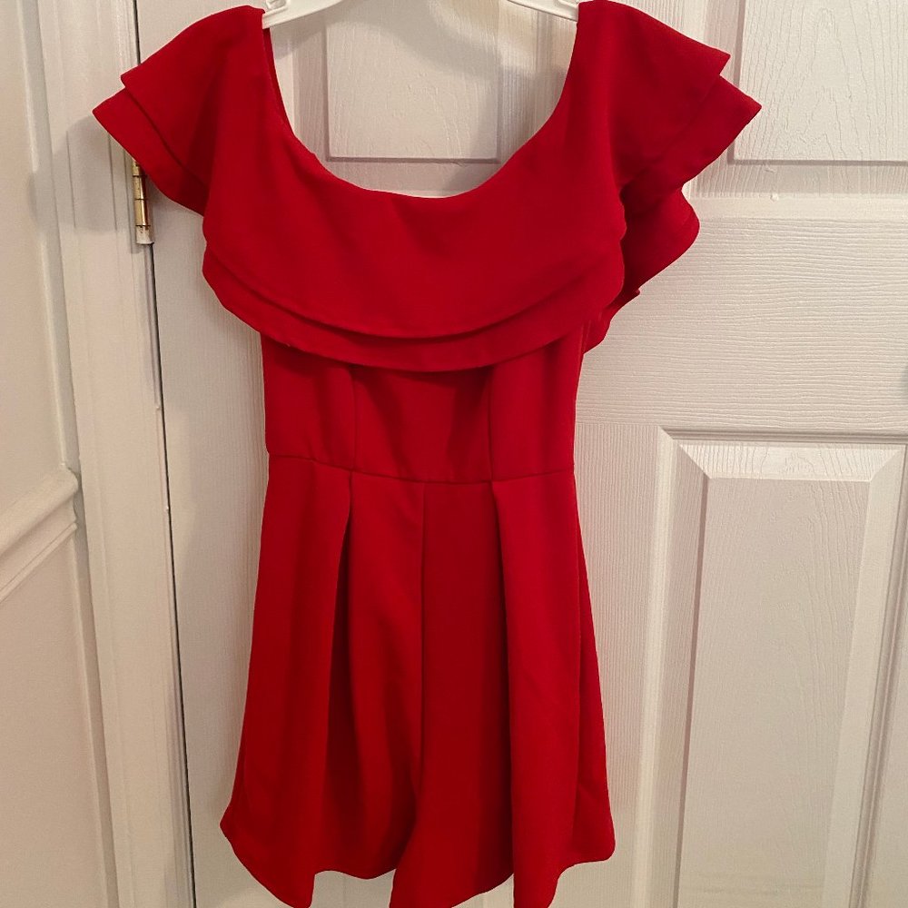off the shoulder romper